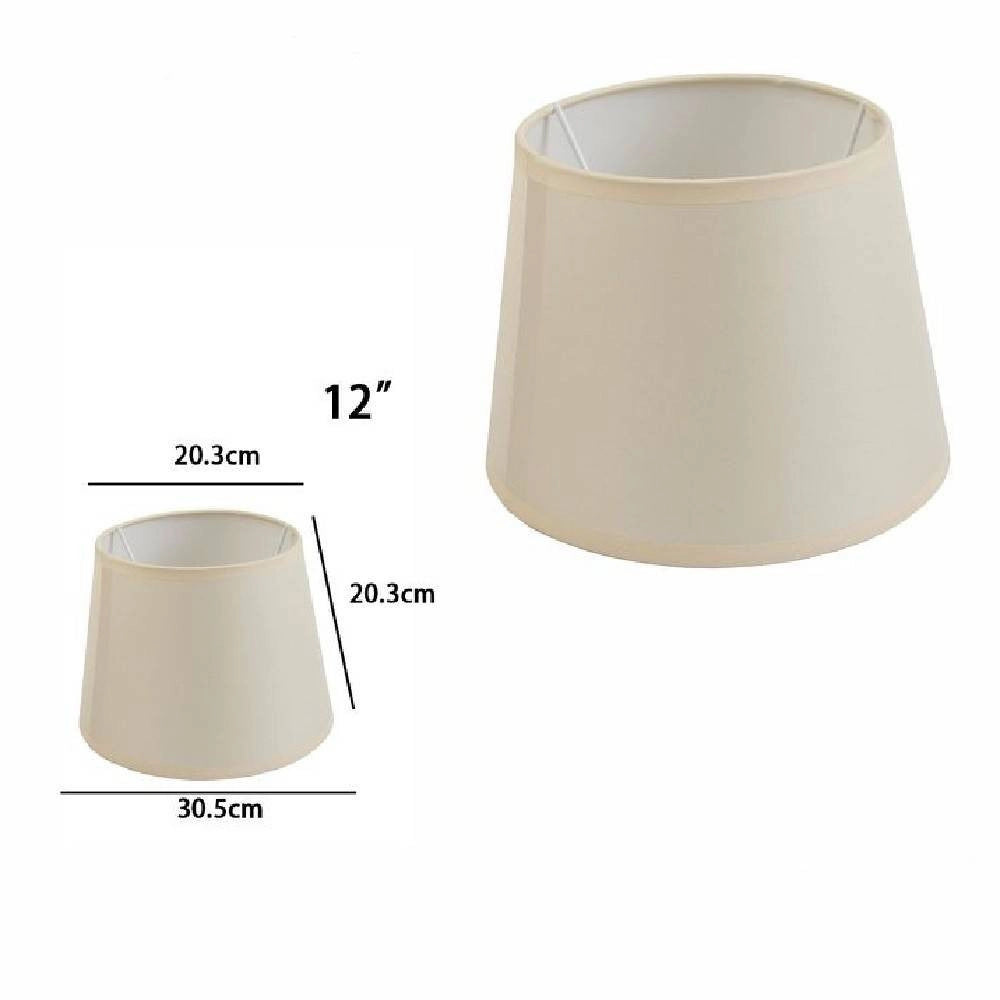Trade Shop - Paralume Conico Cilindro Cappello Ricambio Per Lampada E Applique In Tessuto Tnt -