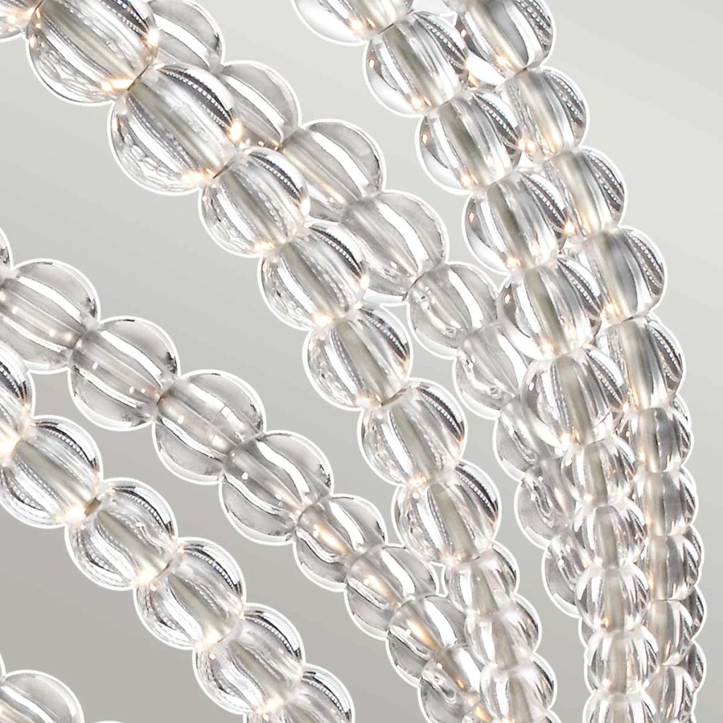Lampada a sospensione Oberlin Feiss nichel LED 8W Ø51cm