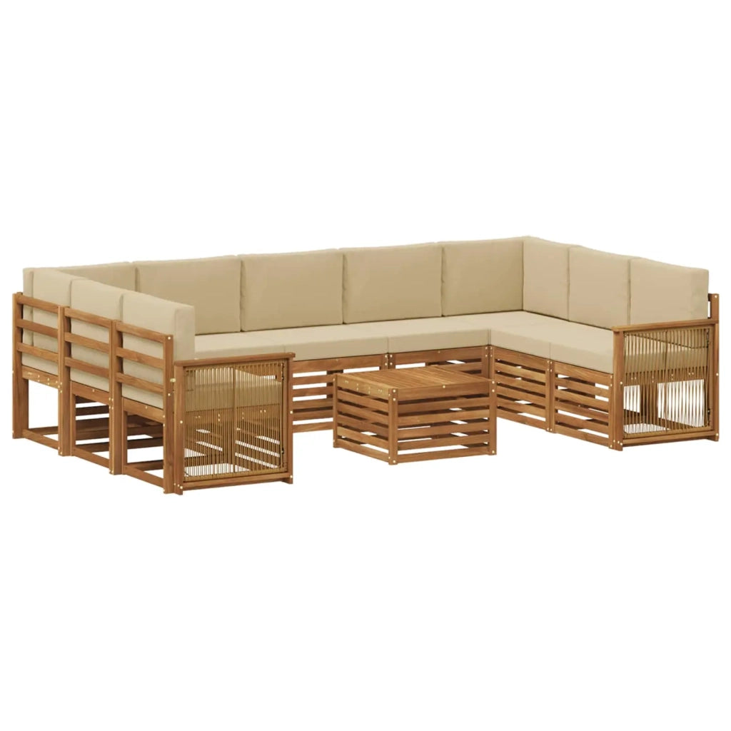 Set divani Legno di Acacia Massello 3384869