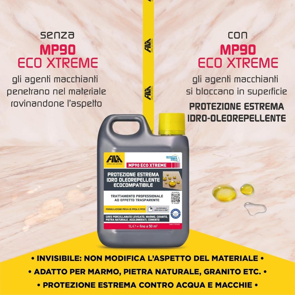 Fila Mp90 Eco Xtreme Lt.5 Protettivo Antimacchia Per Superfici Lucide Base Acqua