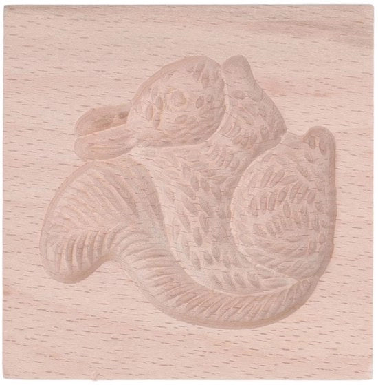 Forma di biscotto progettata come scoiattolo - legno di betulla - riutilizzabile - accessori da cucina - utensile DIY - sostenibile e liscio - forma per la cottura