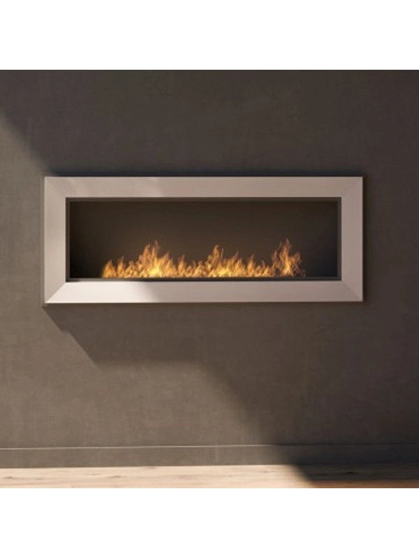 Caminetto a Bioetanolo Frame 1200 SimpleFire da incasso Bianco con Vetro