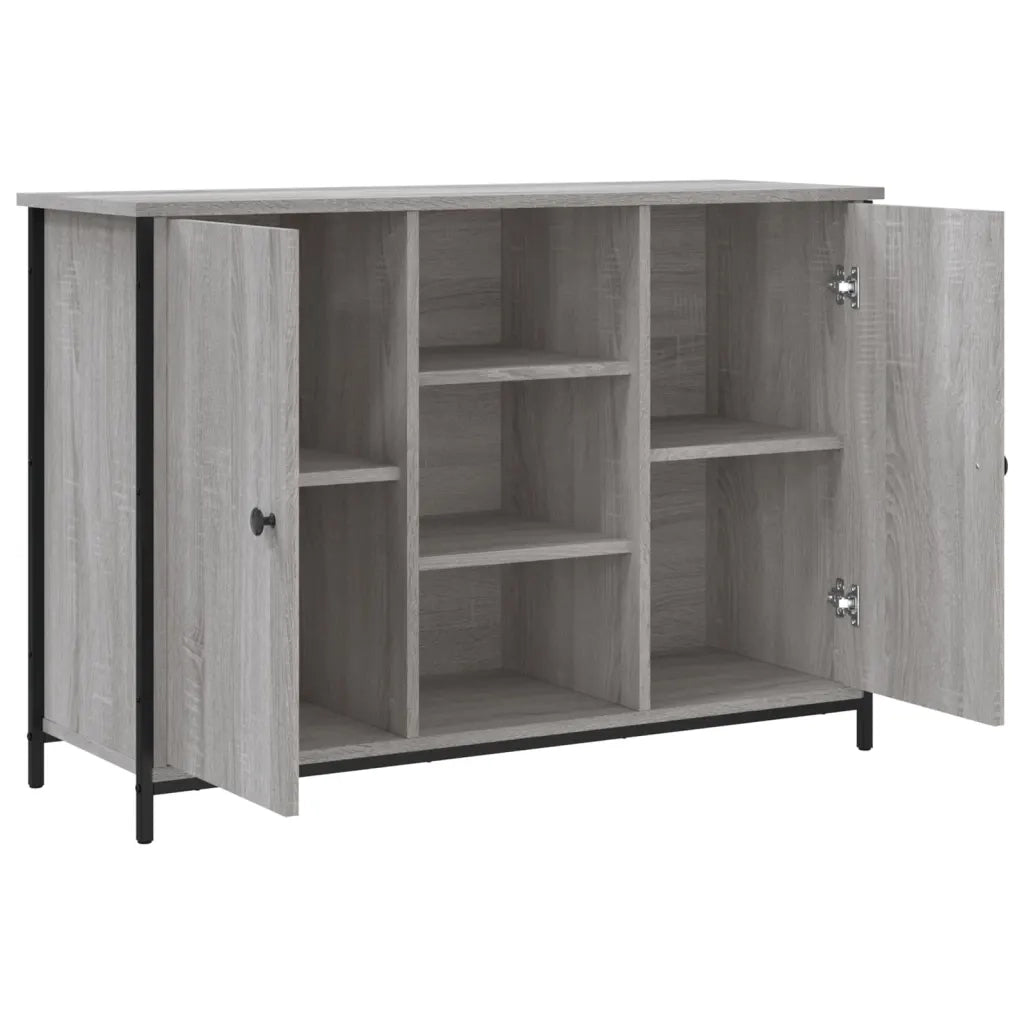Credenza-Buffet-Armadio da cucina Grigio Sonoma 100x35x70 cm in Legno Multistrato