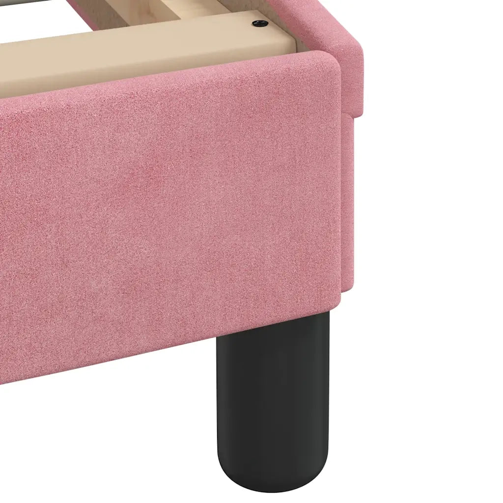 Giroletto con Testiera Dover Rosa 90x200 cm Velluto 373117