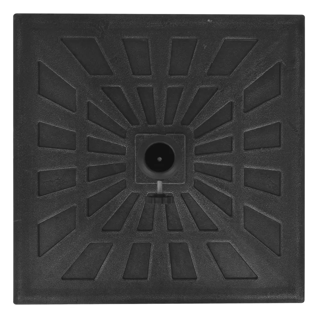 Base per Parasole Quadrata in Resina Nera 12 kg 43660