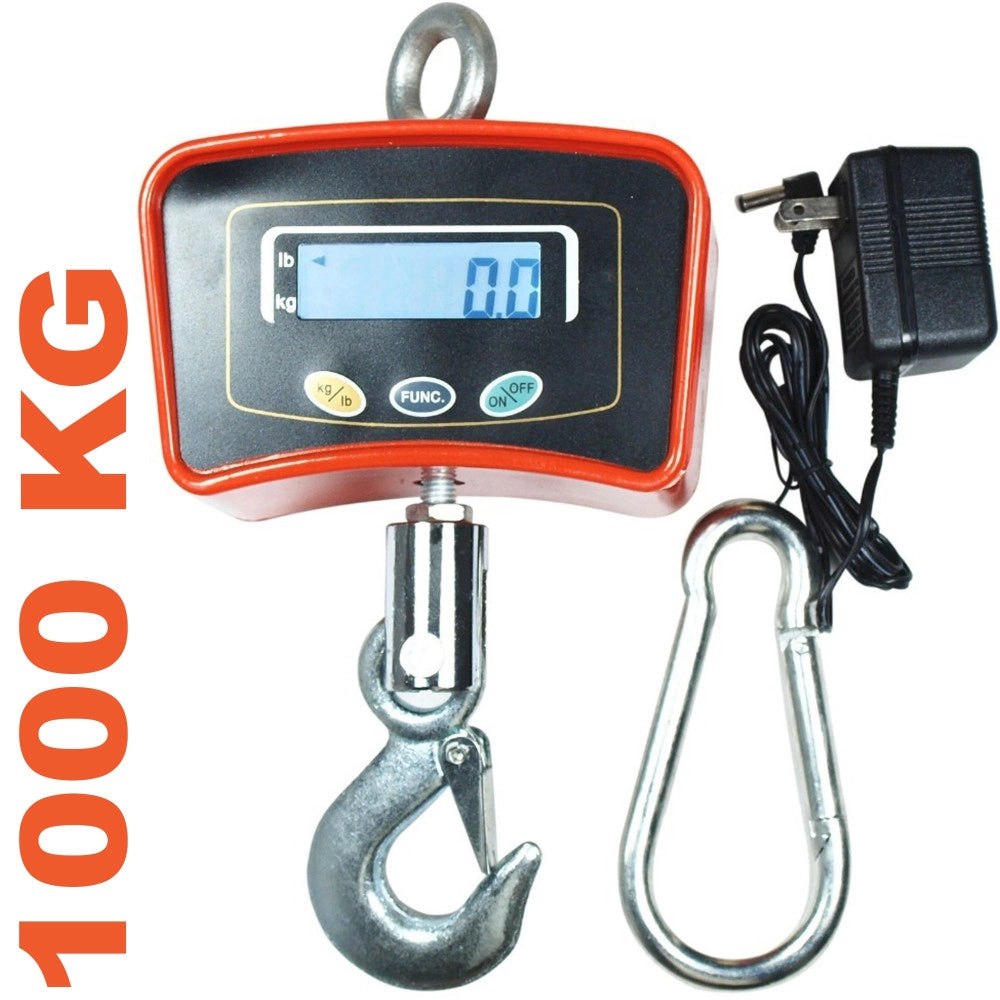 Trade Shop - Bilancia Da Gru 1000 Kg Con Gancio Acciaio Inox Bilancia Industriale -
