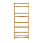 Scaffale a scala in bambù a 4 ripiani 48 x 32 x 123 cm 03_0007726