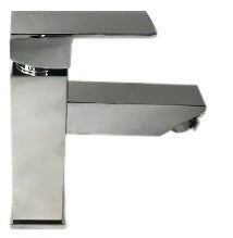 Rubinetto miscelatore quadrato per lavabo design moderno squadrato