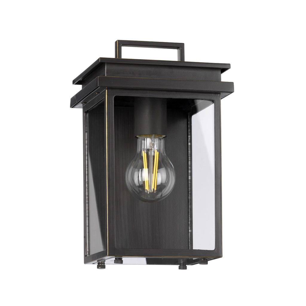 Applique esterna retro Glenview E27 60W bronzo Feiss