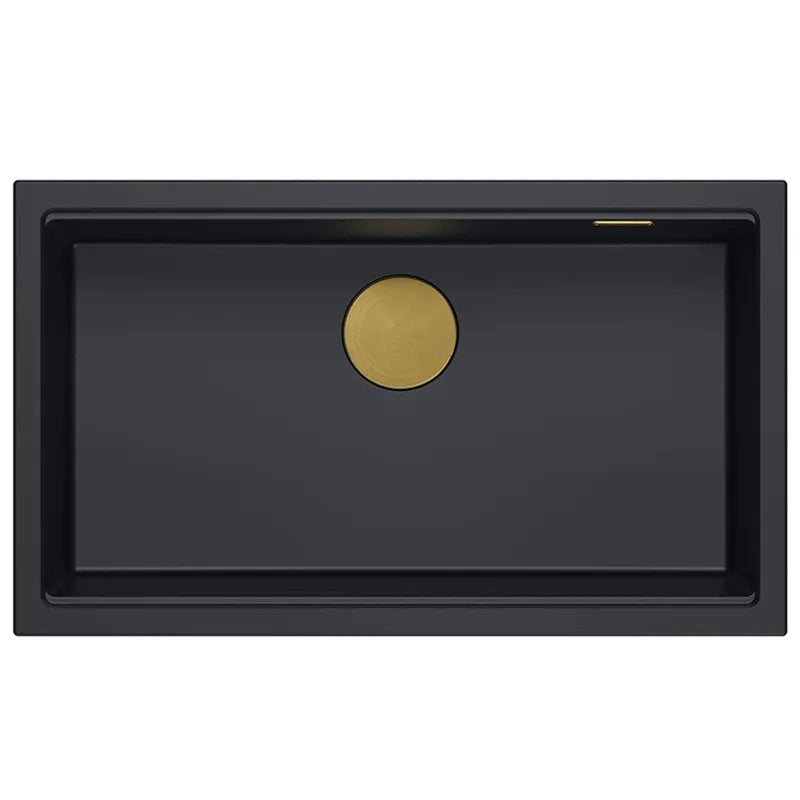 Lavello In Granito Logan 110 Black Tappo nero