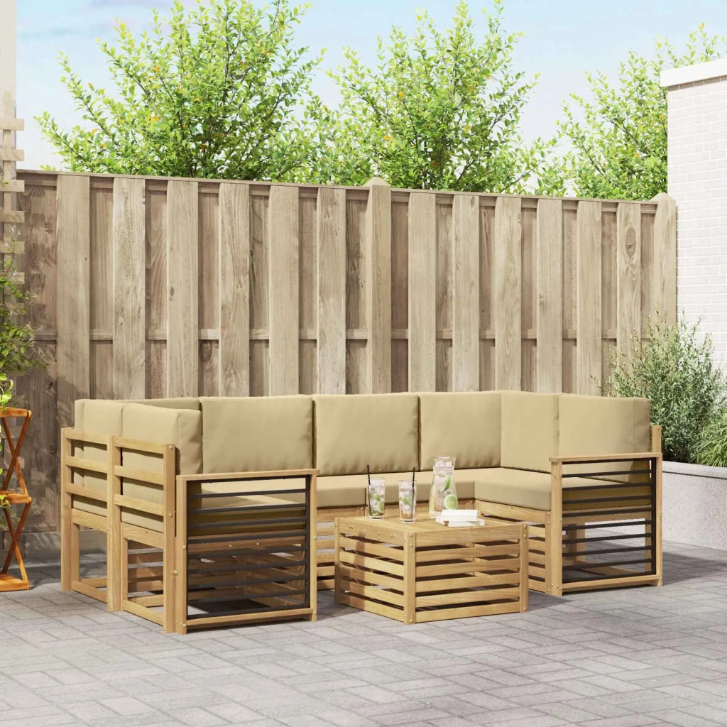 Set divani Legno di Acacia Massello 3391488