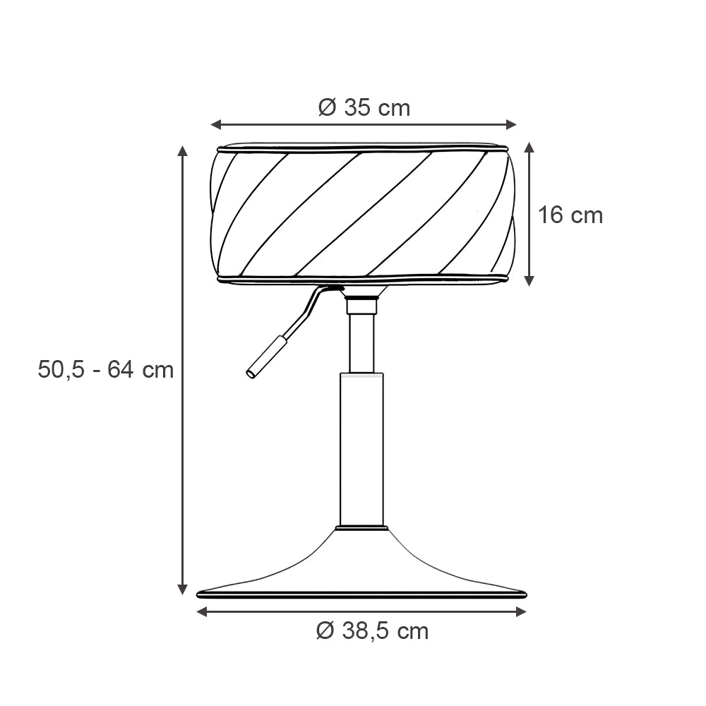 Vicco Sgabello rosa 35 x 50.5 cm