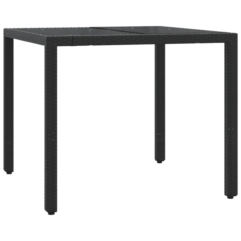 Set da Bistrò 3 pz con Cuscini Nero in Polyrattan 3212024