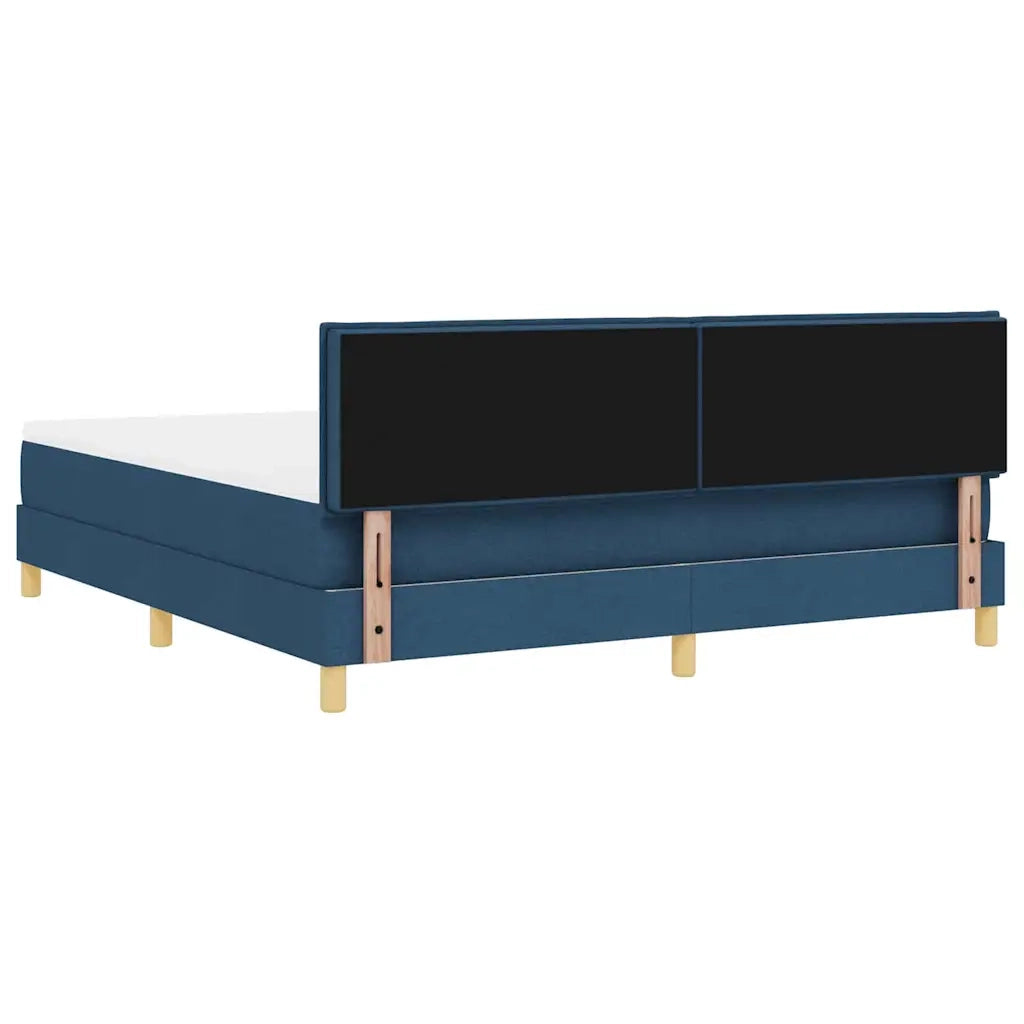 Letto a molle con cuscino con testiera Blu 180 x 200 cm Tessuto 3338866