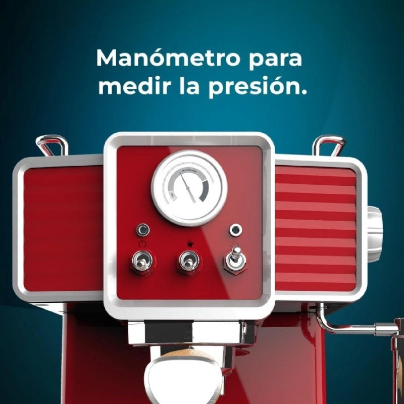 CECOTEC 01727 - Power Espresso 20 Tradizionale Light Red
