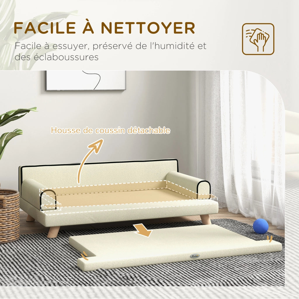 Divano per cani e gatti ¨C Minimal ¨C Beige 100x62x32