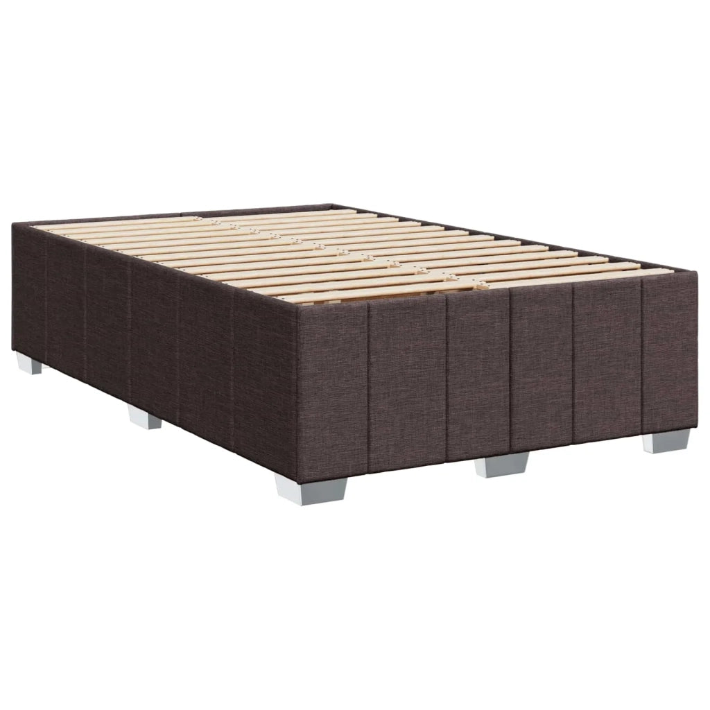 Letto box spring con materasso Marrone Scuro 120 x 200 cm 3451188