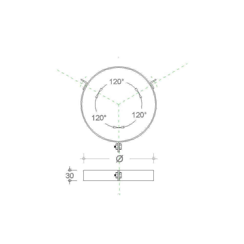 Fascetta inox da 180mm per cavi tiranti