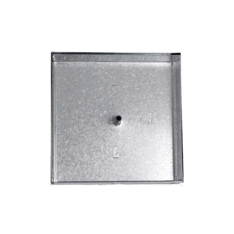 Sigillo zincato leggero : Dimensione - cm 43x43x5h