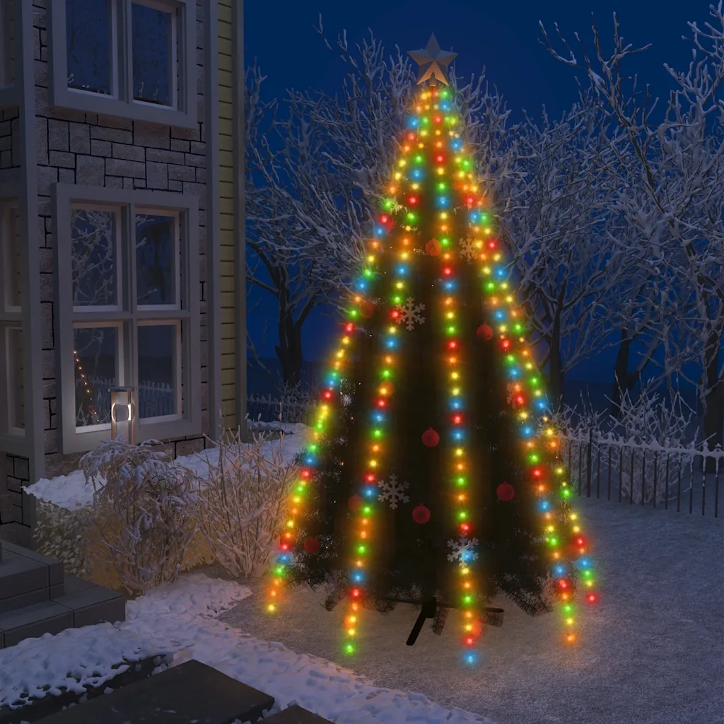 Rete di Luce per Albero di Natale 400 LED Multicolori 400 cm CFW5246290