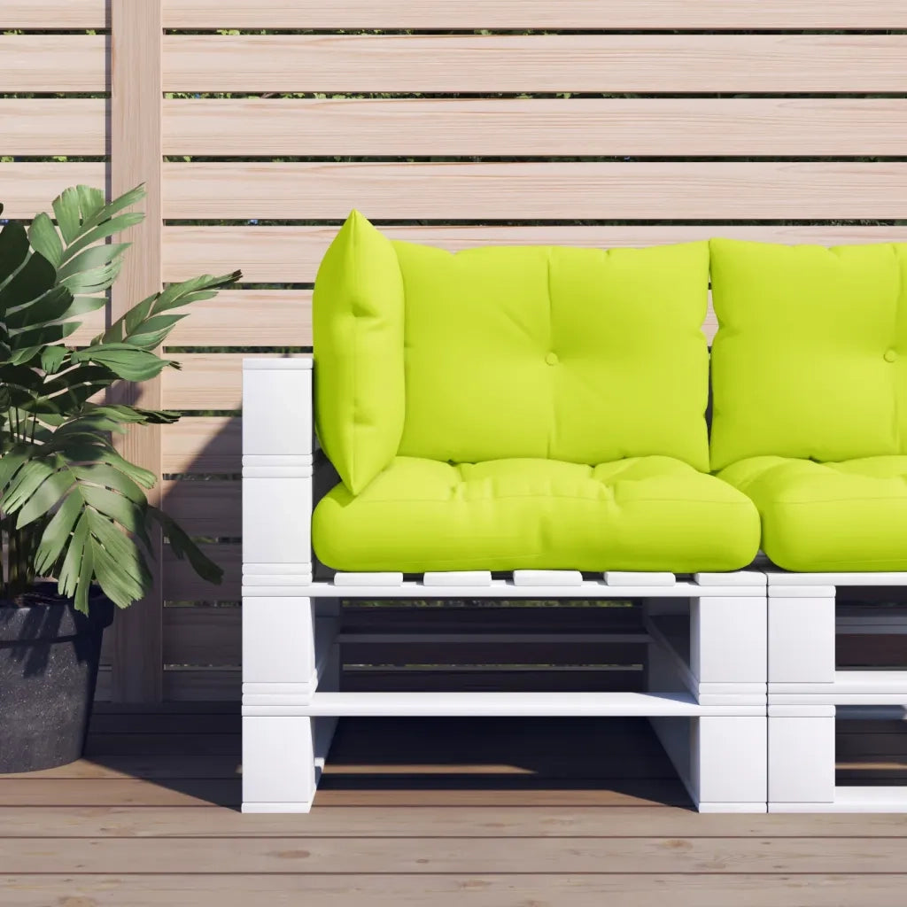 Cuscini per Pallet 3 pz | Cuscini per sedie Verde Intenso in Tessuto