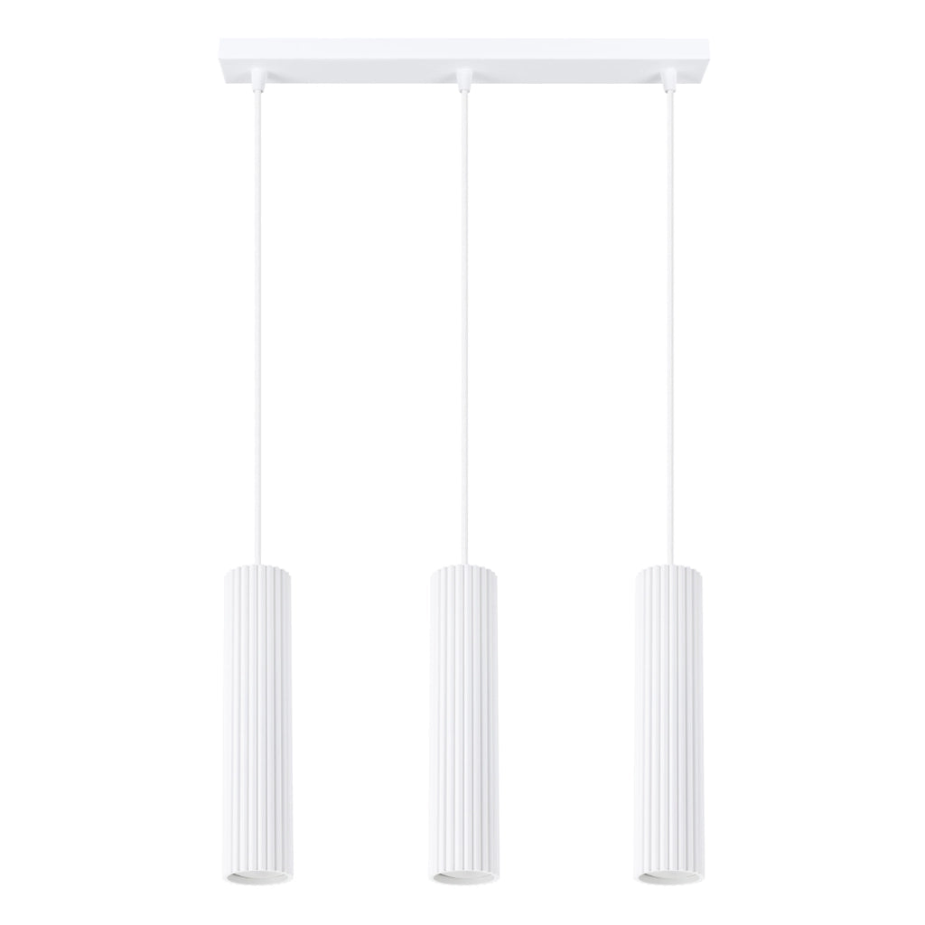 Lampada a sospensione KARBON 3L bianco