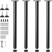 Piedini per scrivania - Piedini per scrivania in acciaio - Set di 4 - DIY - 5443 kg di capacità di carico - Piedini per scrivania robusti - Installazione rapida - Regolabili -