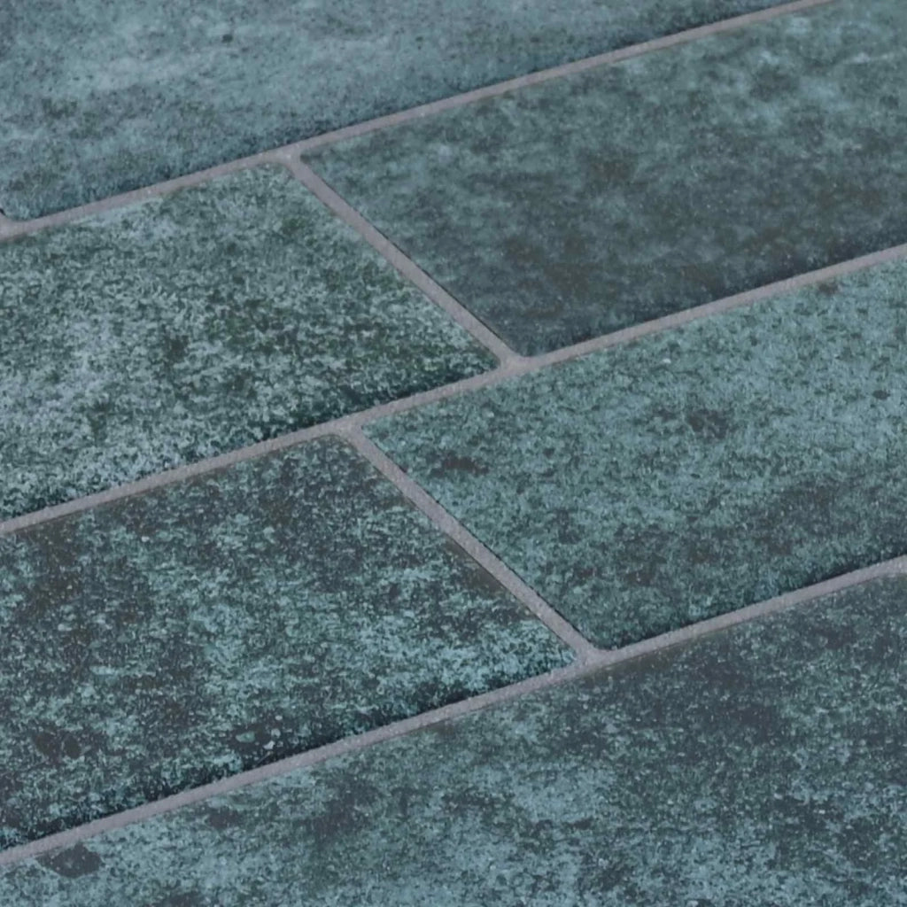 Piastrella subway 20 pcs Blu Verde 29 x 21 cm Poliuretano e PET 42046145