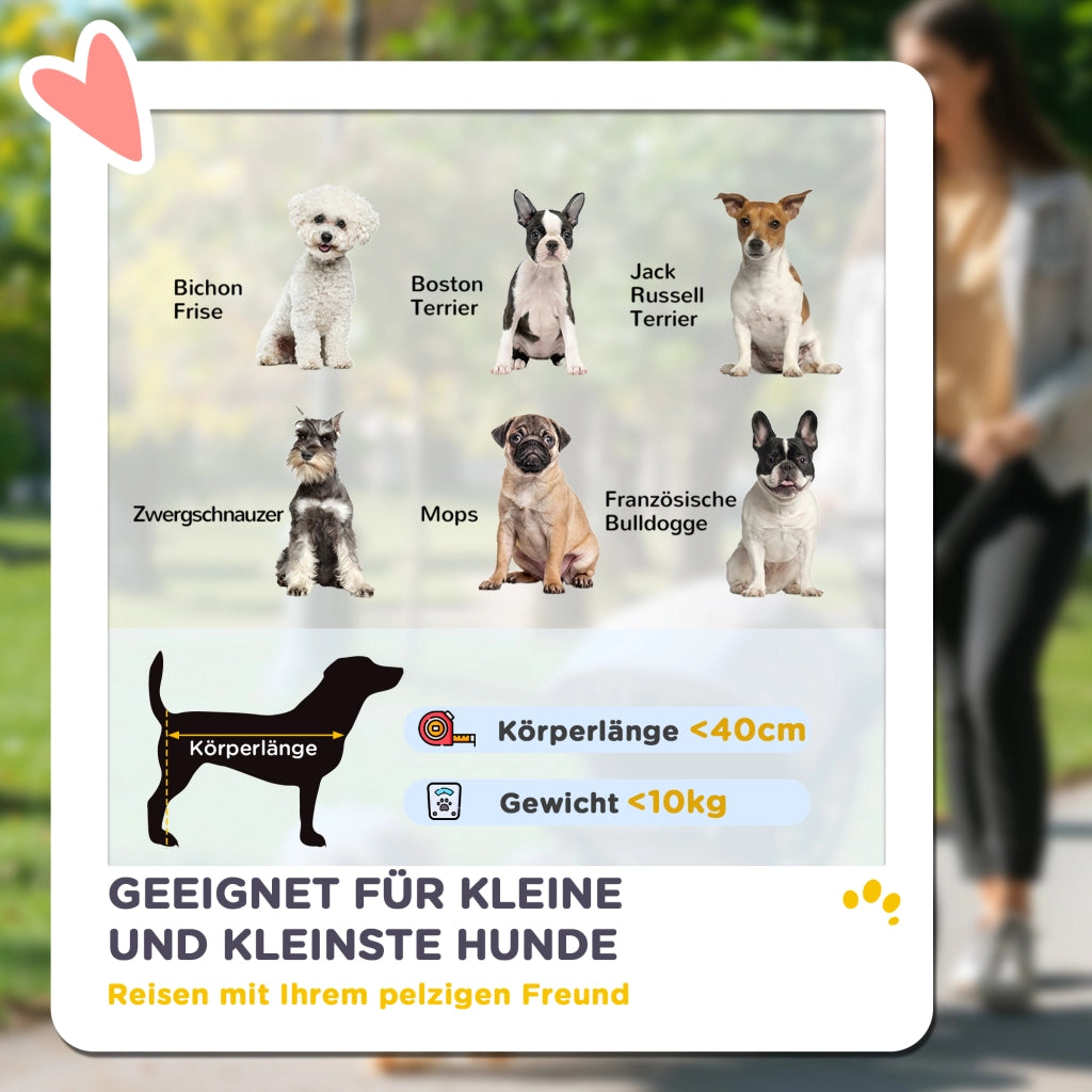 Carrello per Cani Pieghevole ¨C Minimal ¨C Cuscino Lavabile, Grigio
