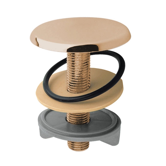 TAPPO COPRIFORO IN OTTONE- Ramato- PB- pezzi 1
