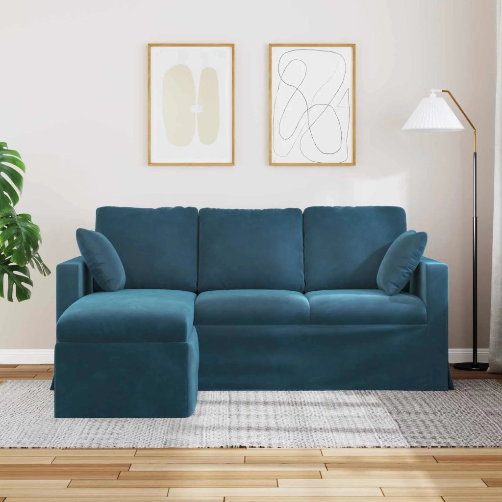 Divano Blu 178 x 134 x 80 cm Velluto 42024457