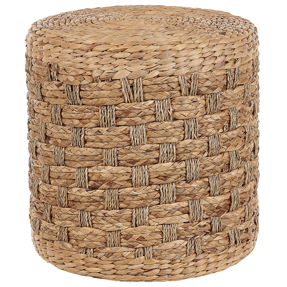 Pouf alghe naturali giacinto d'acqua 40 cm Ottomano stile boho