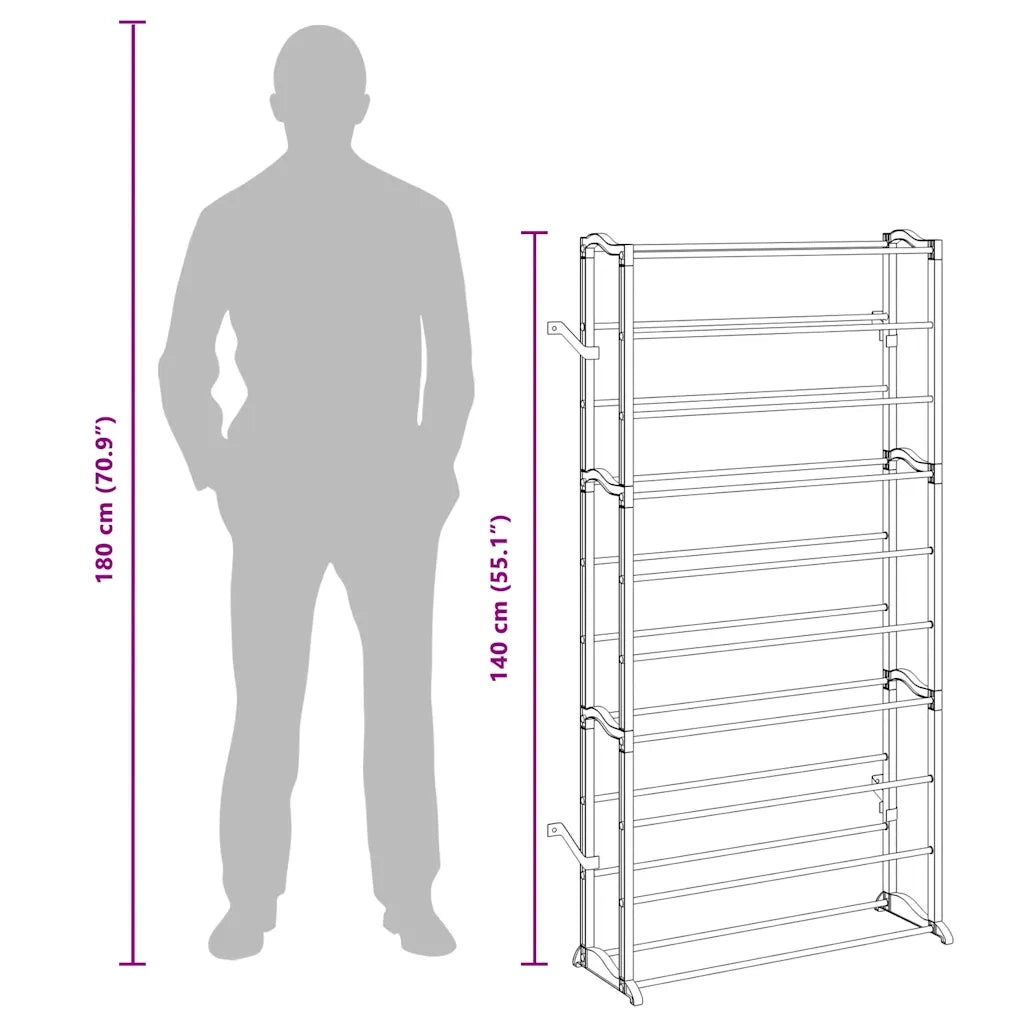 Set 2 Scarpiere-Set di 2 Scaffale per scarpe