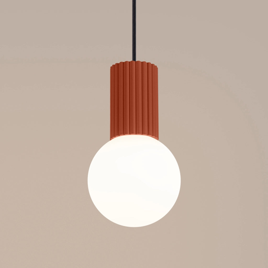 Lampada a sospensione HALO 1 rosso ocra