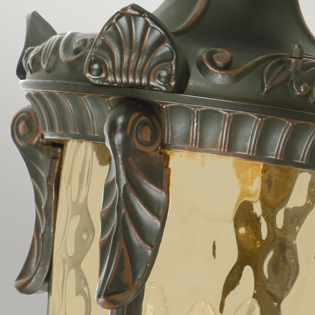 Applique esterna Philadelphia bronzo antico 3xE14 Elstead