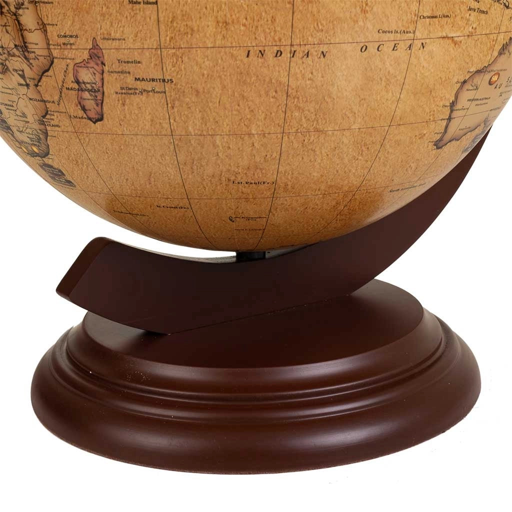 Portabottiglie globo marrone 38x33x48h