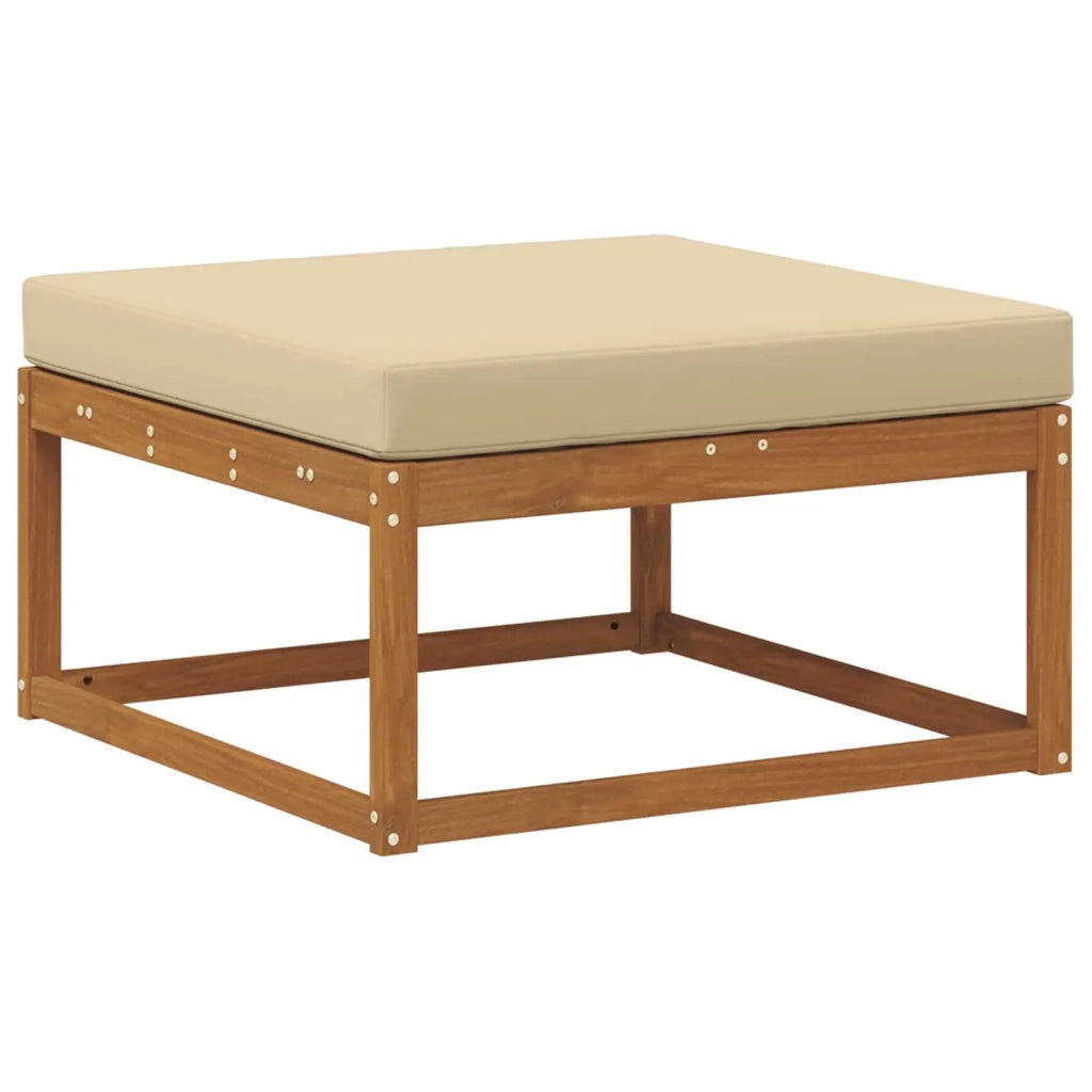 Set di divani da esterno con cuscino 6 pcs Naturale e Beige 3382776
