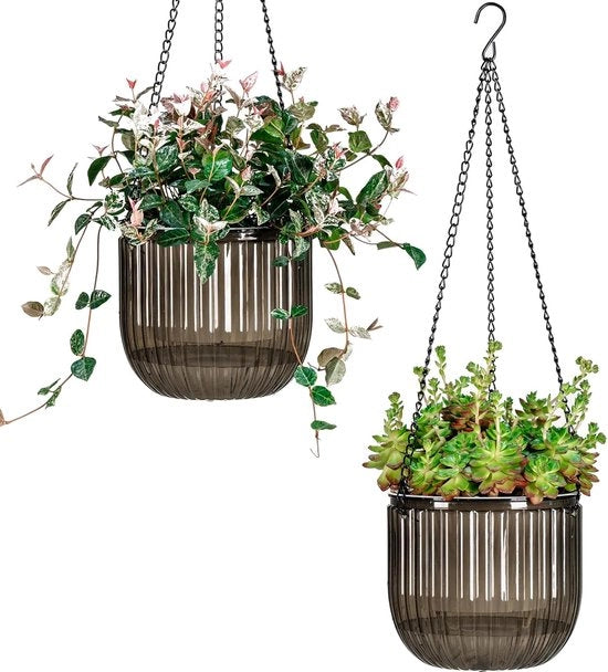 Hangabbeveratori auto-irriganti per piante - 4,5 pollici - 2 pezzi