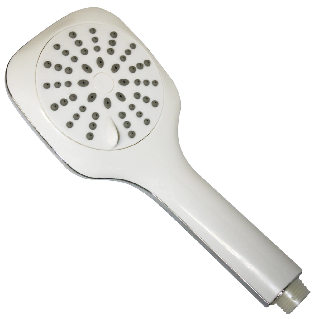 Doccetta 3 Getti Quad.Abs Cromato/Bianco