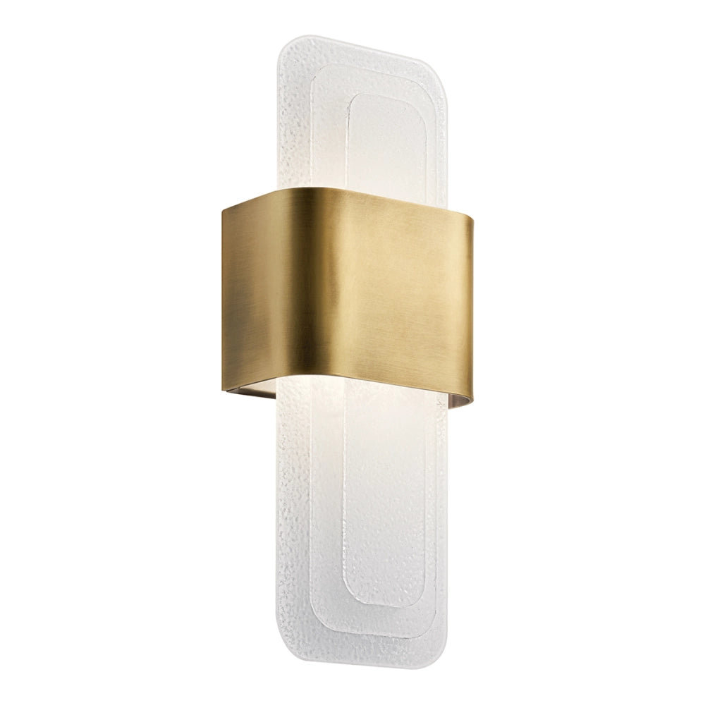 Applique LED 16W ottone verticale rettangolare SERENE Kichler