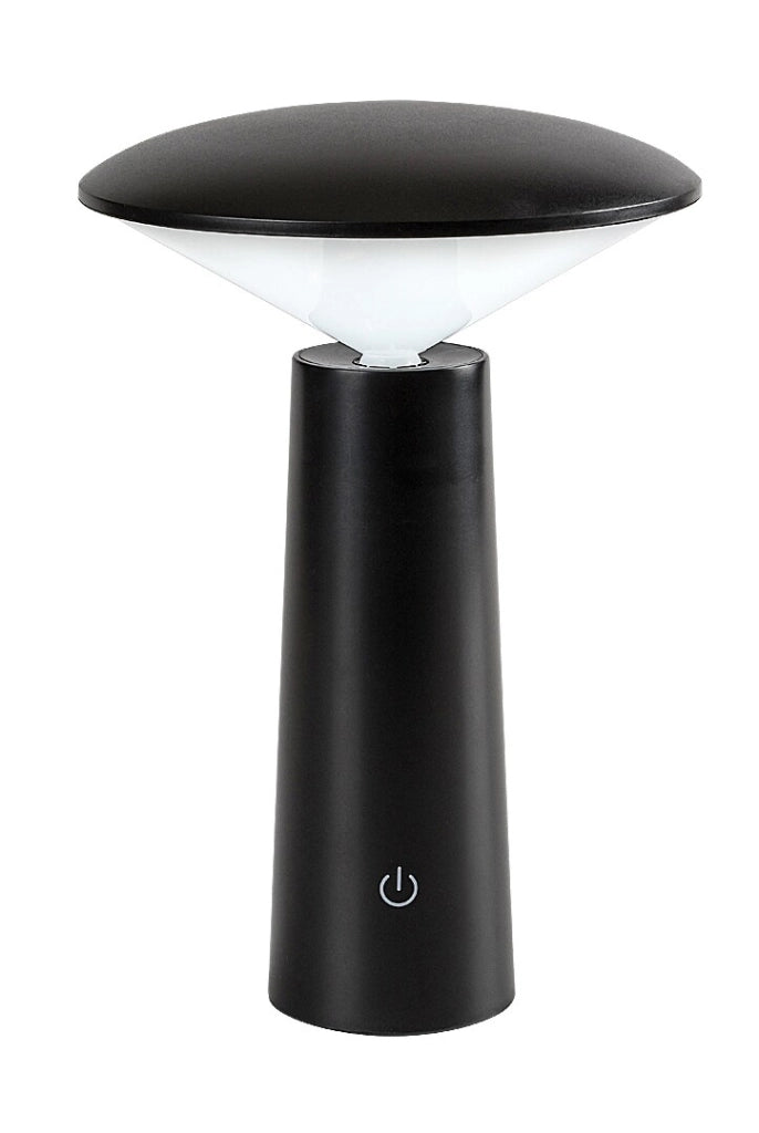 Lampada tavolo LED nera USB-C CCT Polperro Rabalux