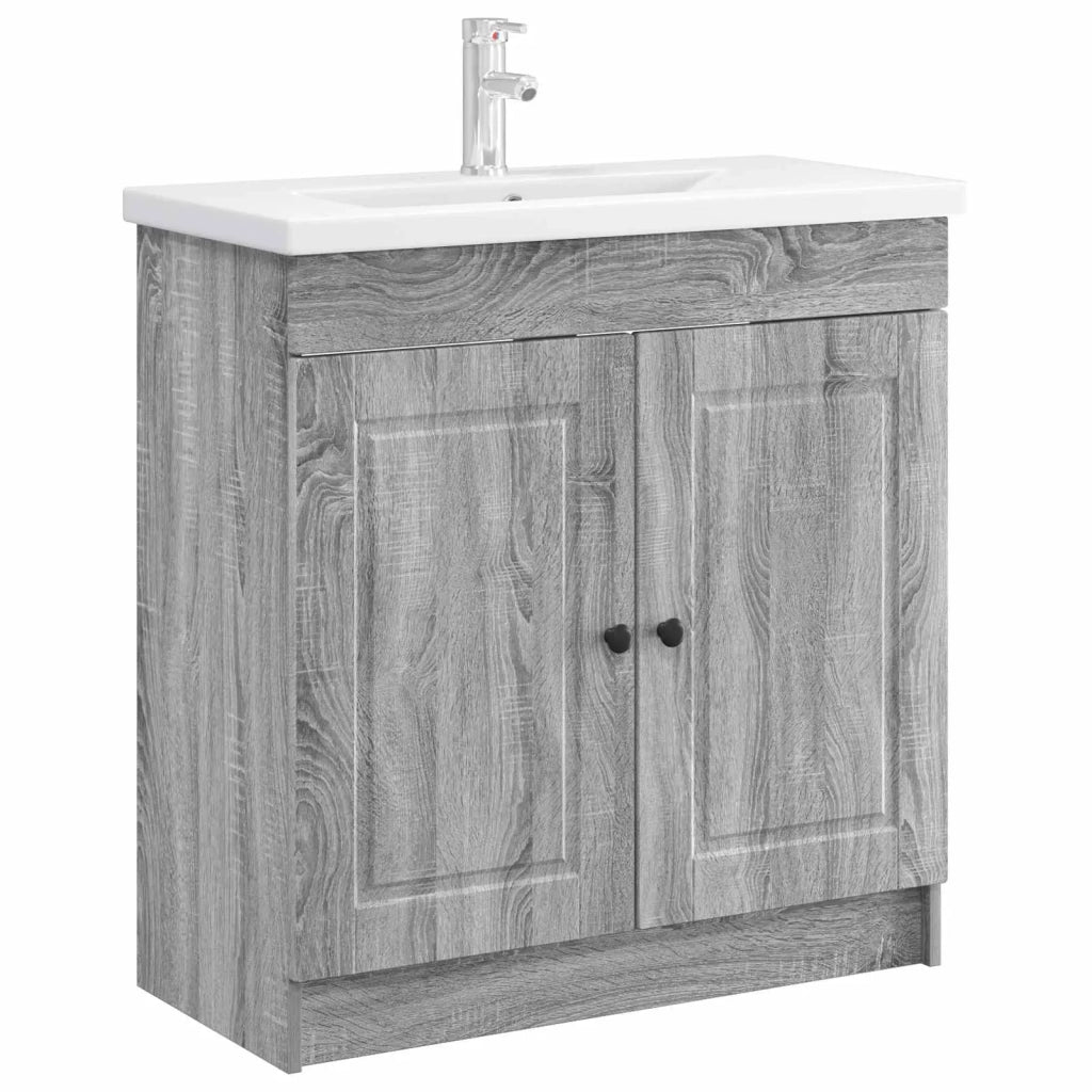 Mobiletto da bagno sotto il lavello Sonoma grigio 890080