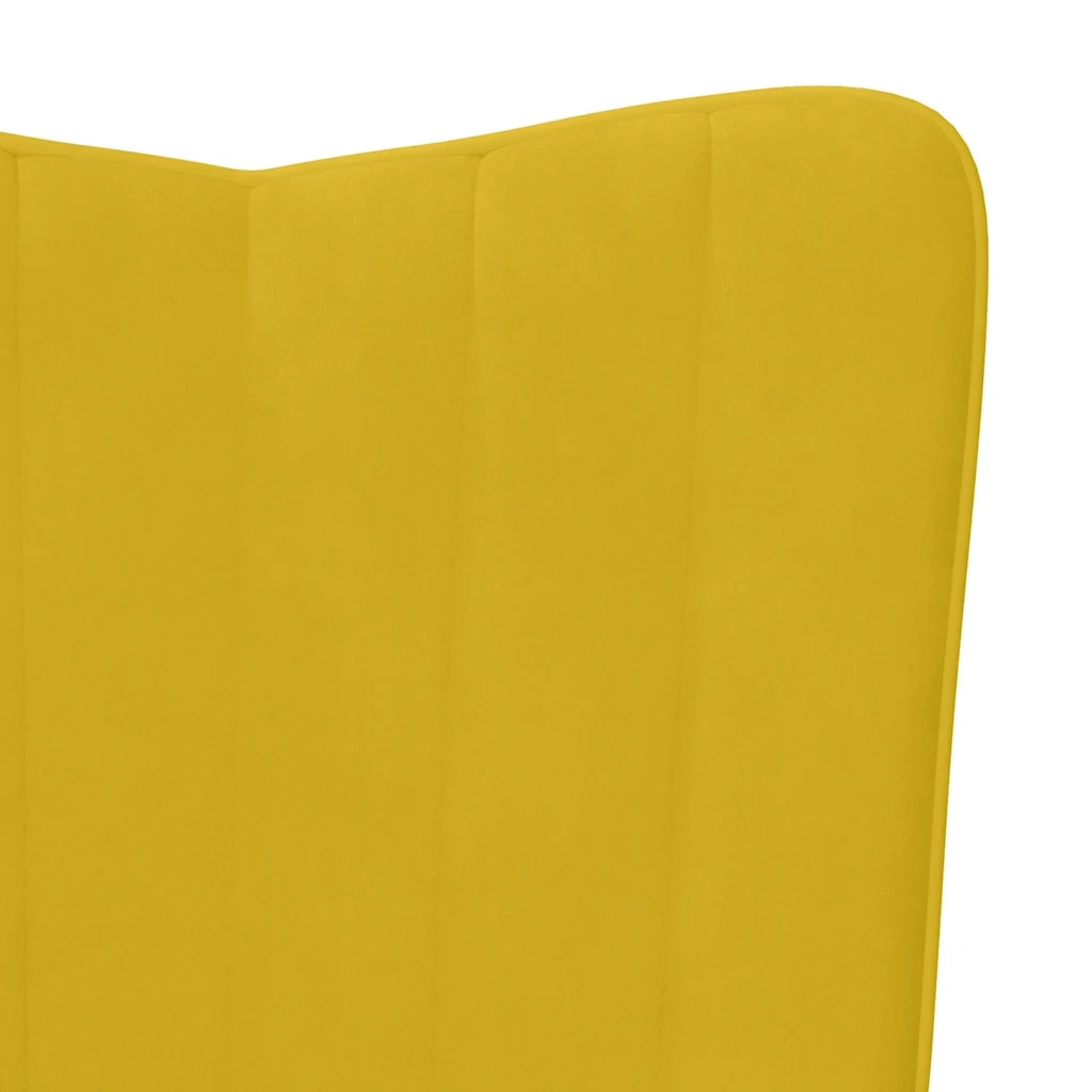 Sedia Relax Giallo Senape in Velluto 327684