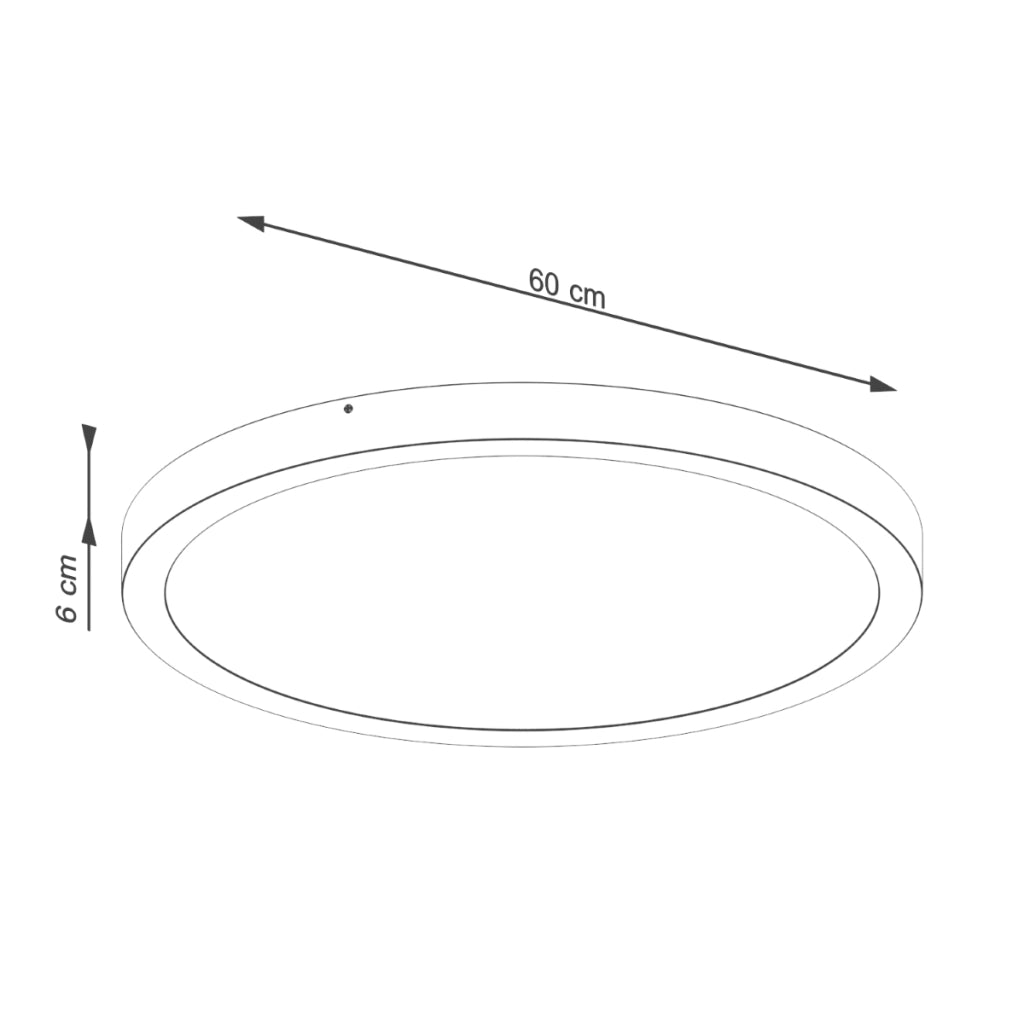 Lampada da soffitto a LED Onyx Deep Space 65W 5177lm 3000K Alluminio bianco