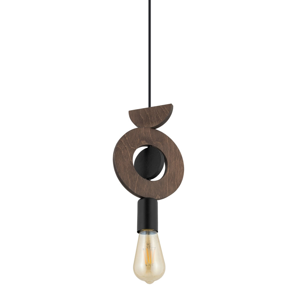 Lampada a sospensione legno scuro E27 Nowodvorski 11176