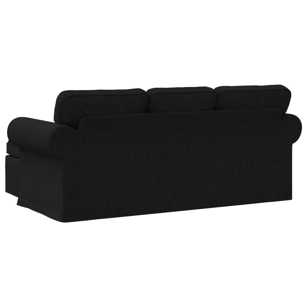 Divano Nero 195 x 138 x 80 cm Tessuto 42024329