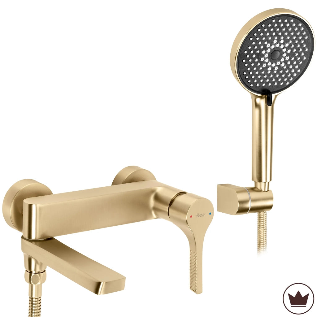 Rubinetto Da Vasca Premium Rea Maxim Brush Gold