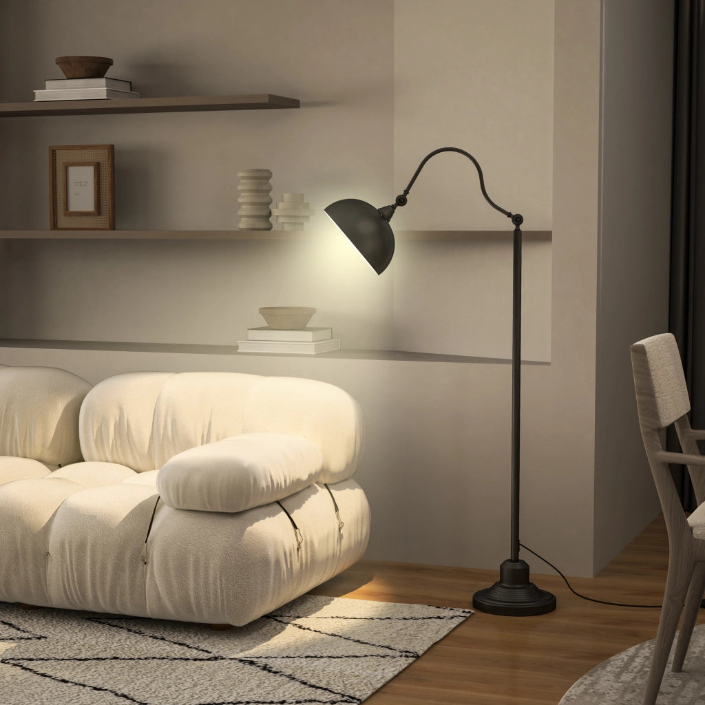 Lampada da terra rotante ¨C Minimal ¨C nero 42x25,5x152cm
