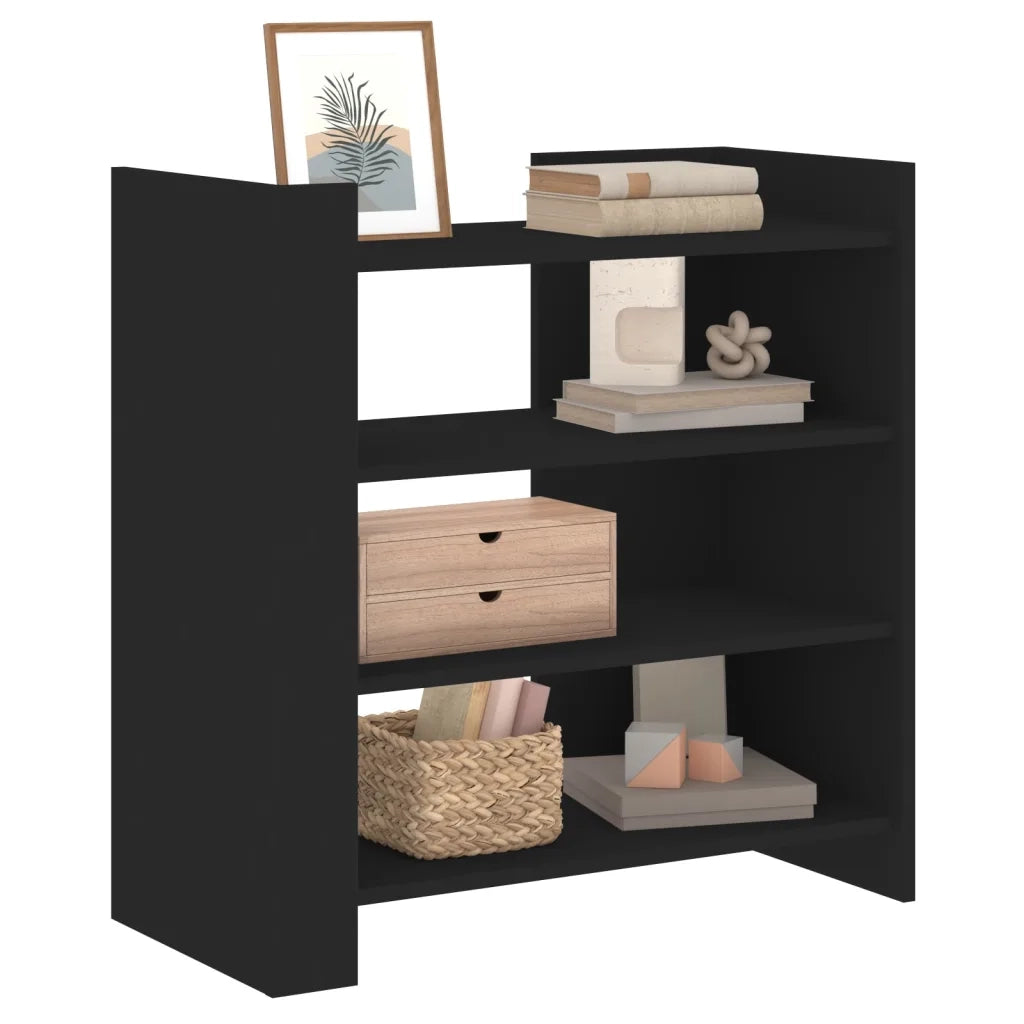 Credenza Nera 73,5x35x75 cm in Legno Multistrato 848389