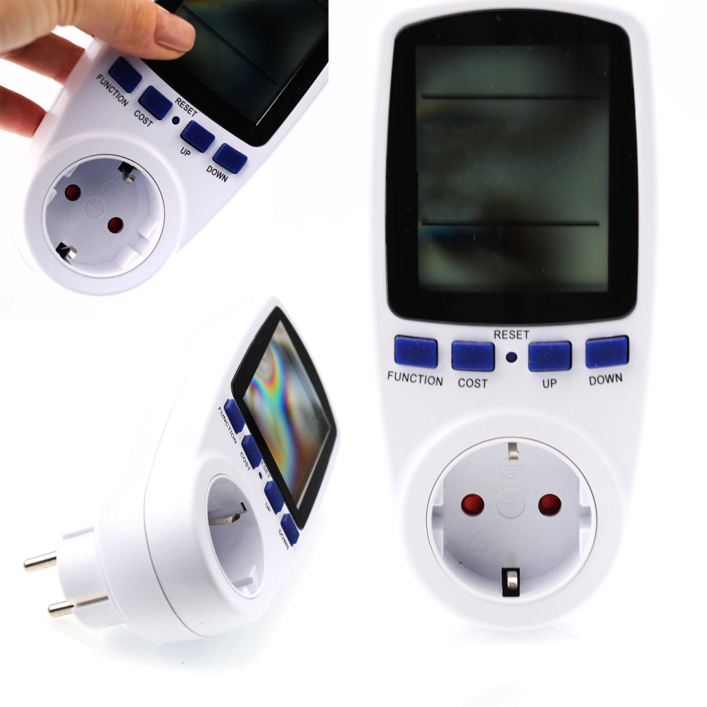 Misuratore di Consumo Elettrico – Display Grande 60x50mm | Precisione 1%, Max 3680W